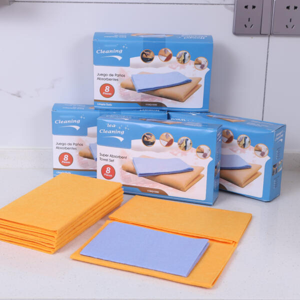 Multi purpose orange super absorbent Shammy microfiber cloth manufacturer